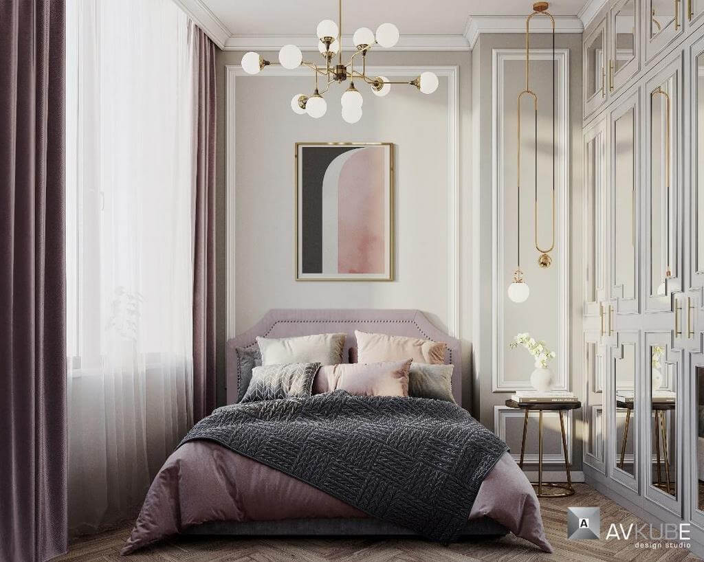 На фото – гостевая спальня в современном французском стиле