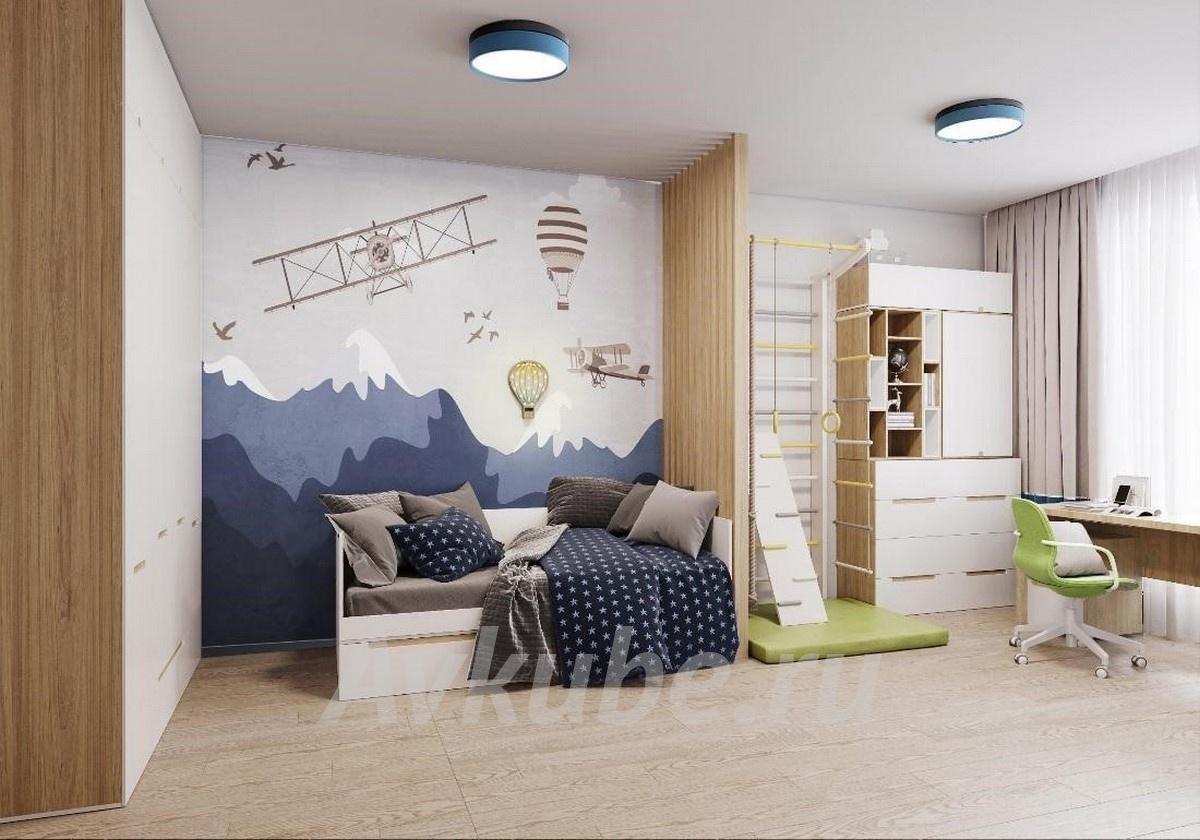Дизайн детской комнаты для мальчика от студии дизайна «АвКубе»